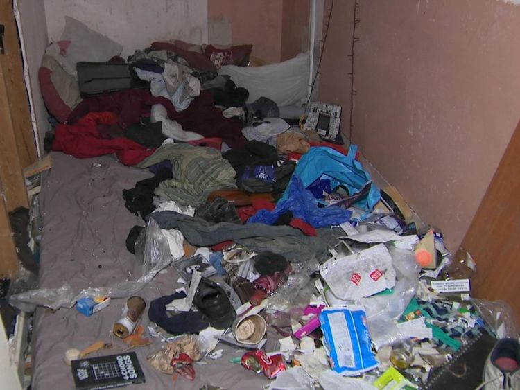 A drugs den in the Hartcliffe area of Bristol