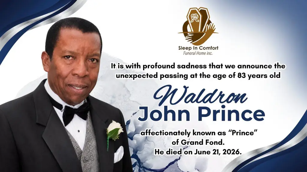 Lead image accompanying “In Loving Memory of Waldron John Prince Born in Grand Fond, Dominica to the late Beatrice Roberts and the late Ernest Prince, Waldron affectionately known as “Prince” was well known and loved in both Dominica and Toronto, Canada.”