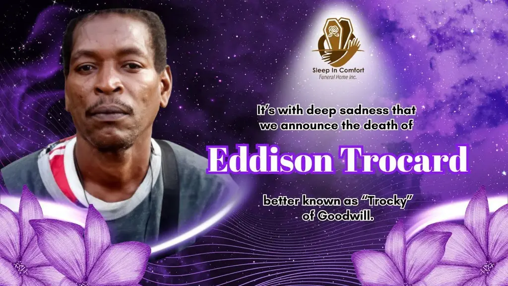 Lead image accompanying “Death announcement of Eddison Joseph, affectionately known as “Trocky.””