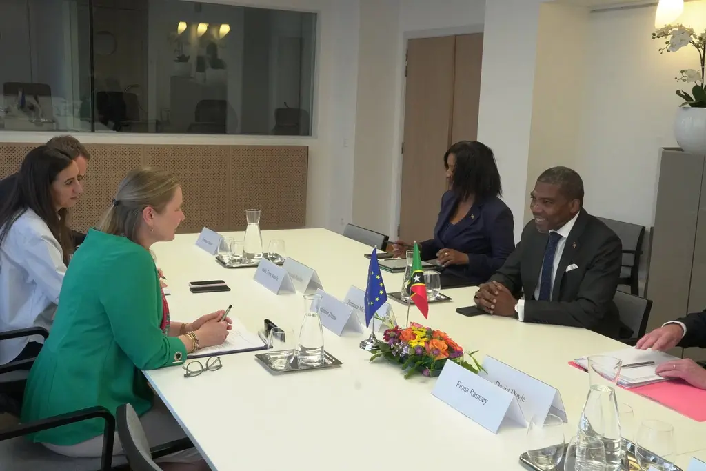 Lead image accompanying “Prime Minister Terrance Drew Meets European Union Officials in Brussels”
