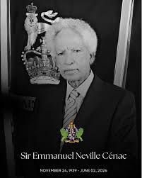 Lead image accompanying “PRIME MINISTER PIERRE EXTENDS CONDOLENCES ON THE PASSING OF SIR EMMANUEL NEVILLE CENAC”