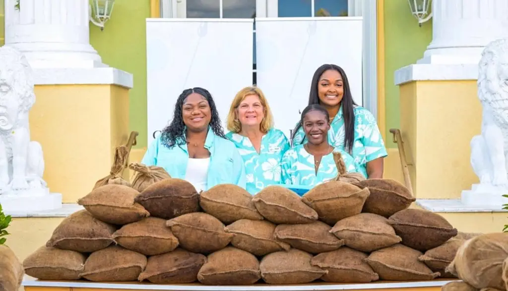 Lead image accompanying “Celebration Key brews up community sustainability solution in Grand Bahama with repurposed coffee grounds”