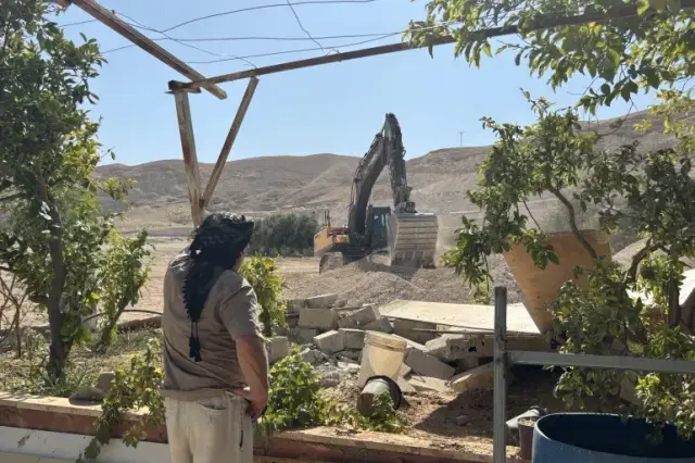 Lead image accompanying “Israeli Government Accused of Complicity in Settler Demolition of Jericho Homes”