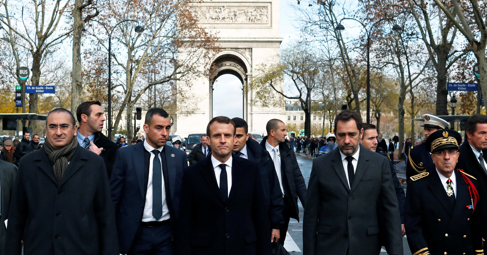Macron Tours Damaged Paris Site In Aftermath Of Riots