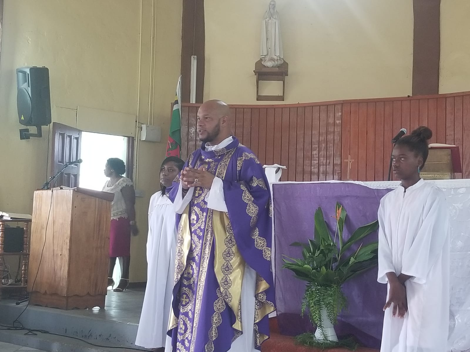 Father Elton J. Letang Celebrated Mass For The First Time In Paix-Bouche