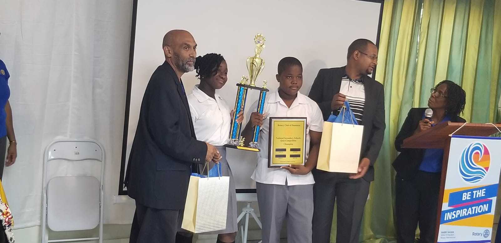 Portsmouth Secondary School Emerged Rotary Club Secondary School Quiz Winner