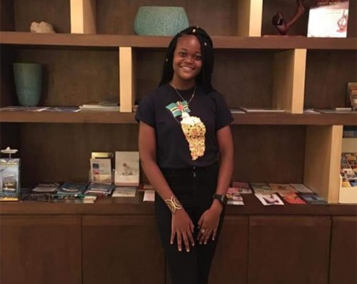  Shawnalee Gordon Represented Dominica at the U.S. Embassy Youth Ambassadors Leadership Program in the  US