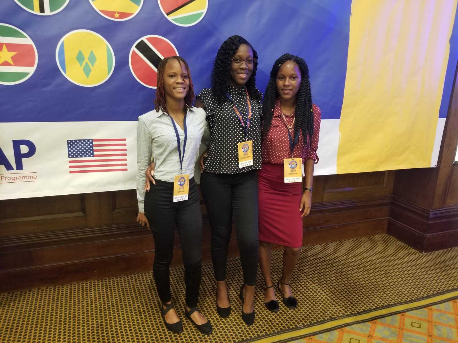  Three Dominicans left for Barbados to attend the Caribbean Youth Forum on Drug Use Prevention
