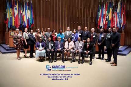  CARICOM Health Ministers Discuss Technical Cooperation with PAHO Director