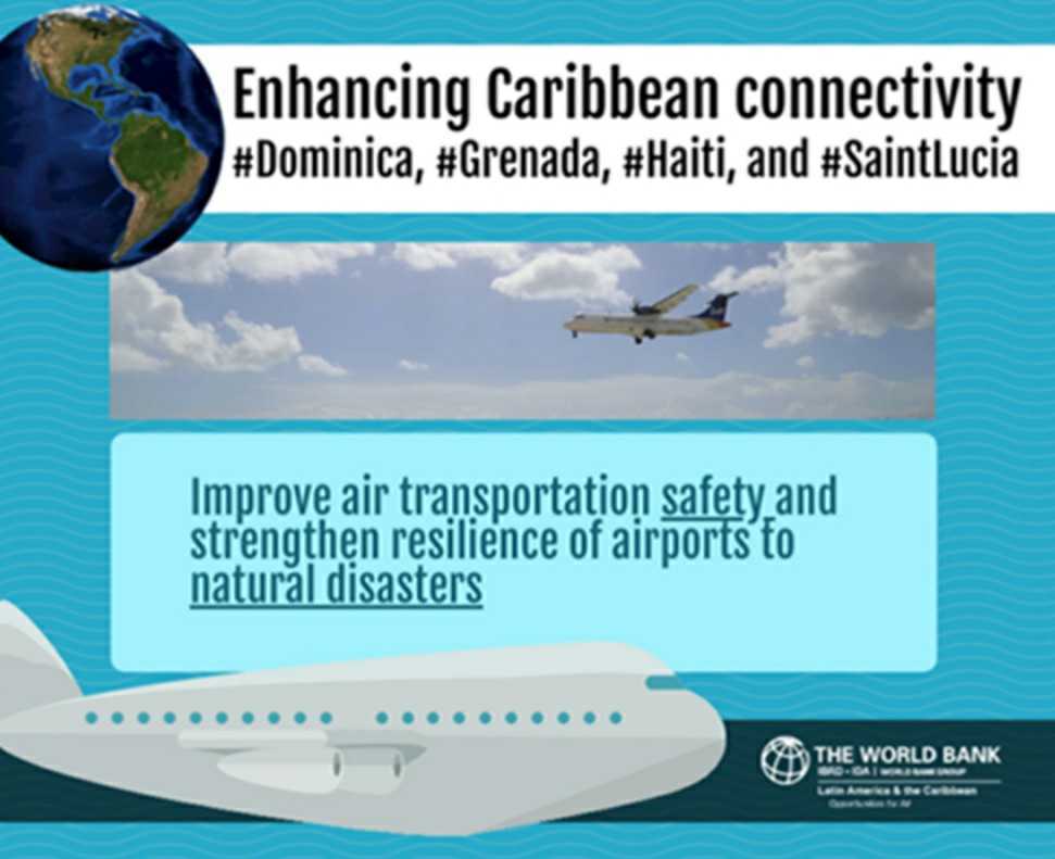 World Bank Provides US$159 Million for Regional Air Transport Connectivity in Dominica, Grenada, Haiti, and Saint Lucia