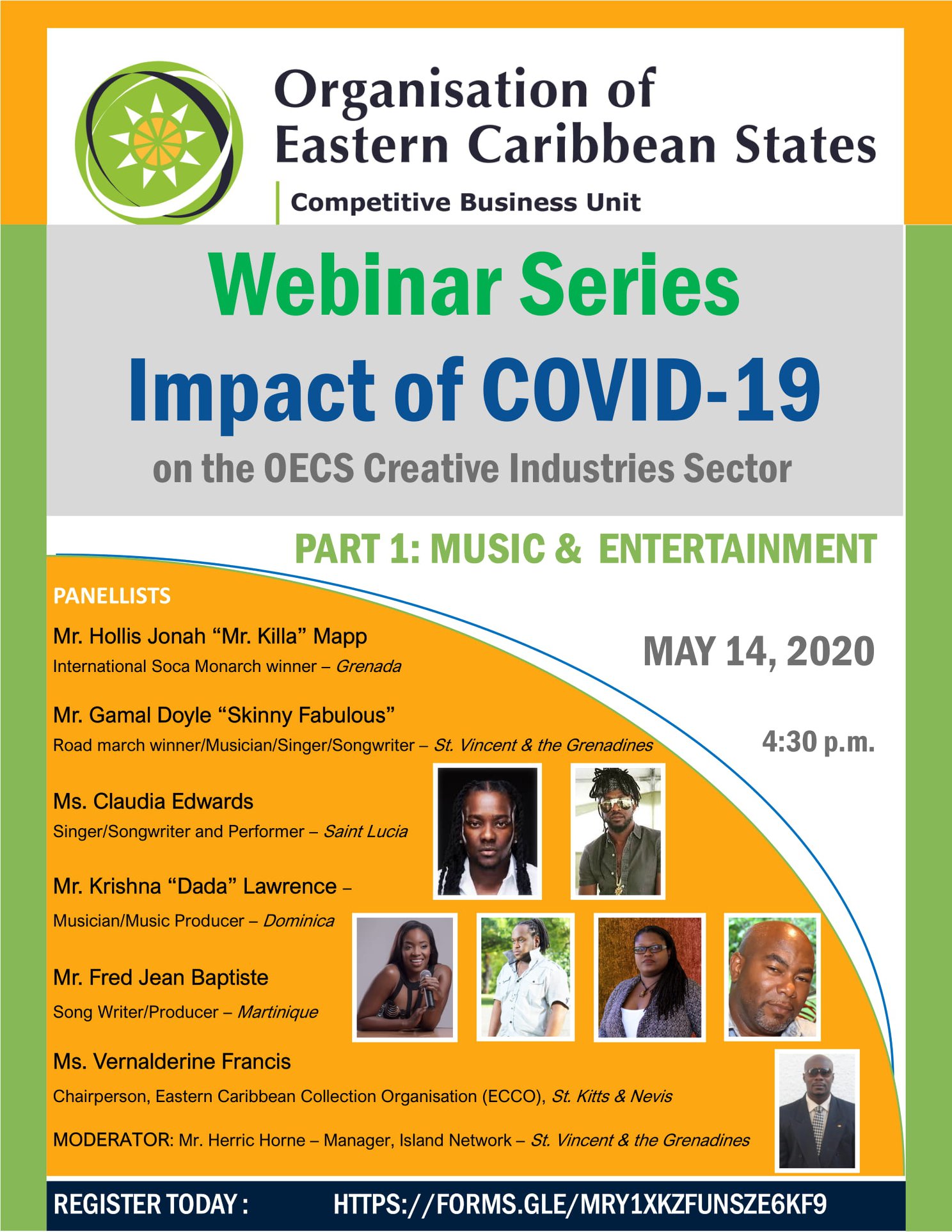 OECS Competitive Business Unit Launches Timely Webinar Series to Assist Creatives in the Region