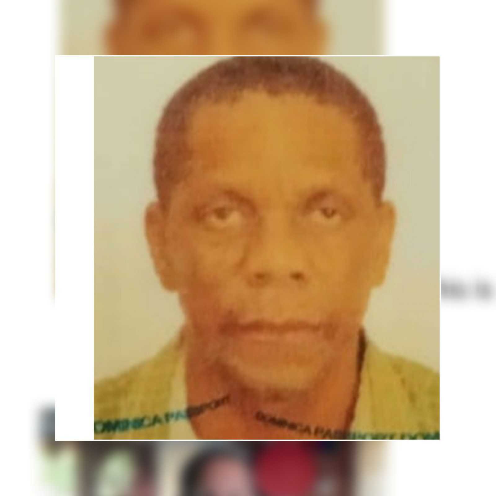 Death annoucement of 66 year old Howard Justin Lantan of Delice who resided at Pointe Michel