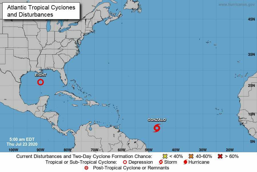 Tropical Storm Gonzalo expected to become season’s first hurricane