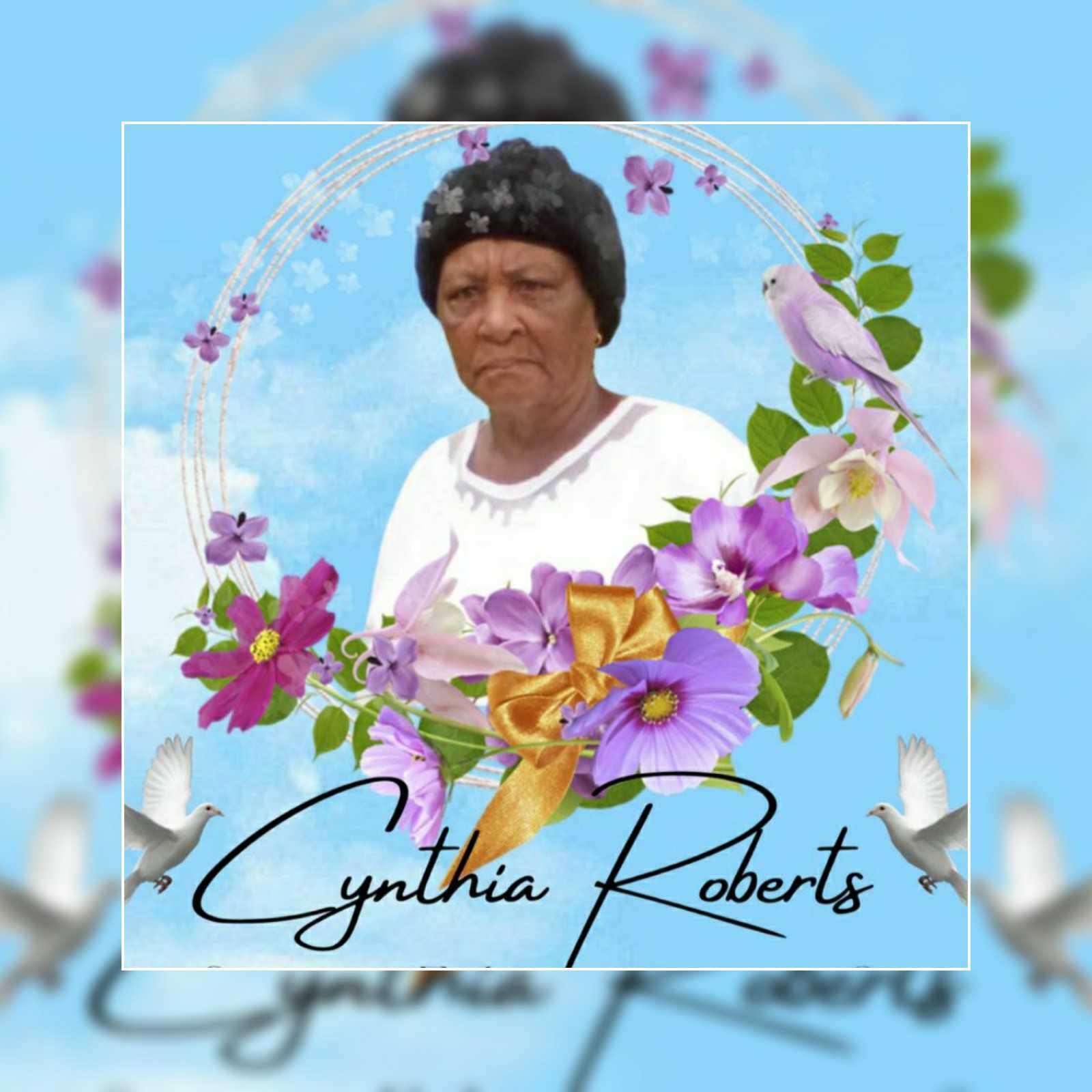 Death announcement of 72 year old Mary Cynthia Potter better known as Cee cee of La Plaine