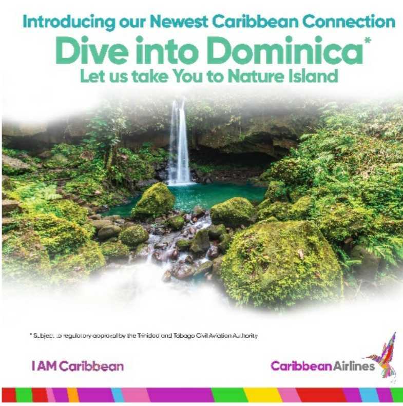 Dominica welcomes Caribbean Airlines to its shores