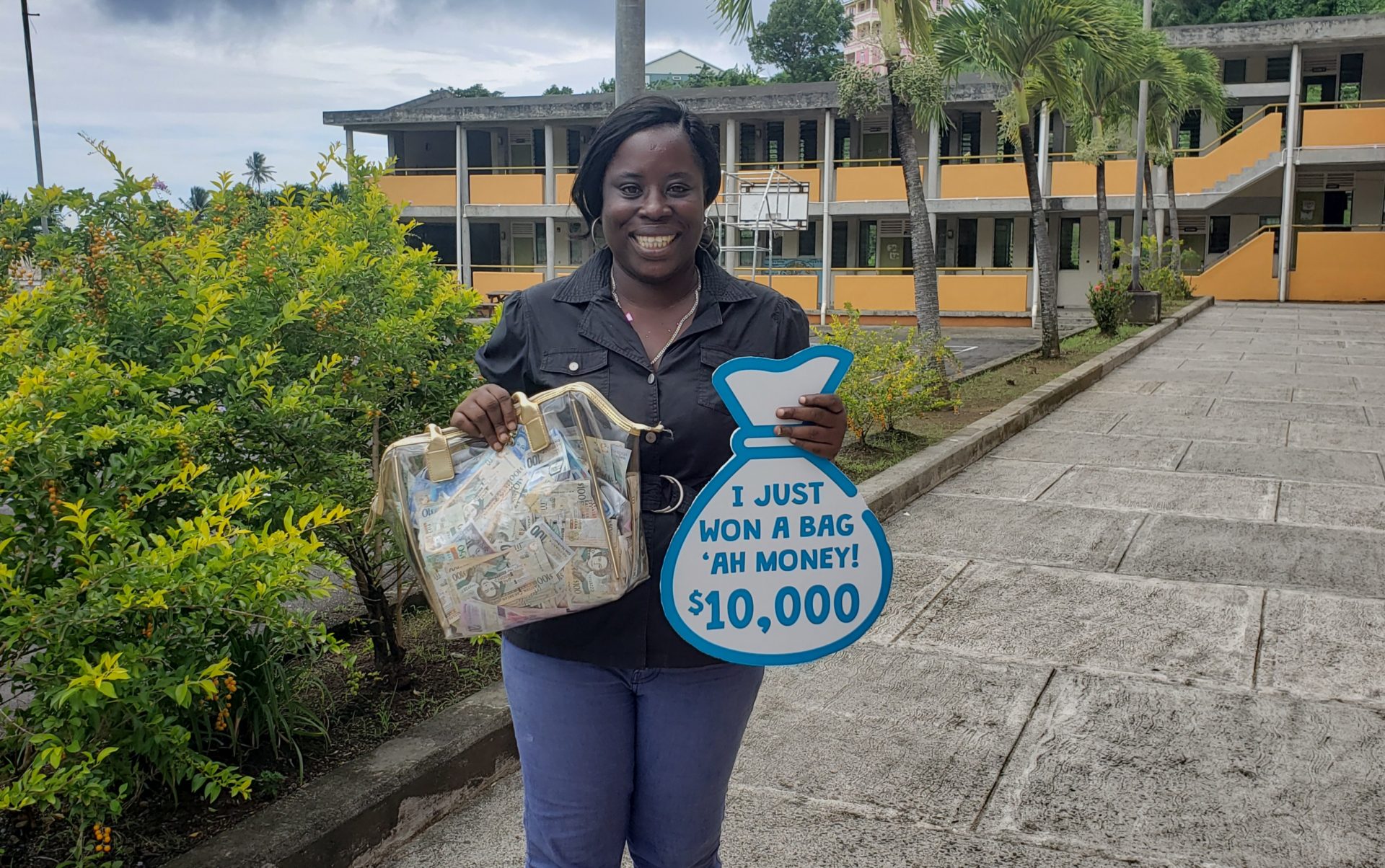 Grand Bay primary school teacher wins final Flow ‘Bag ‘Ah Money’  