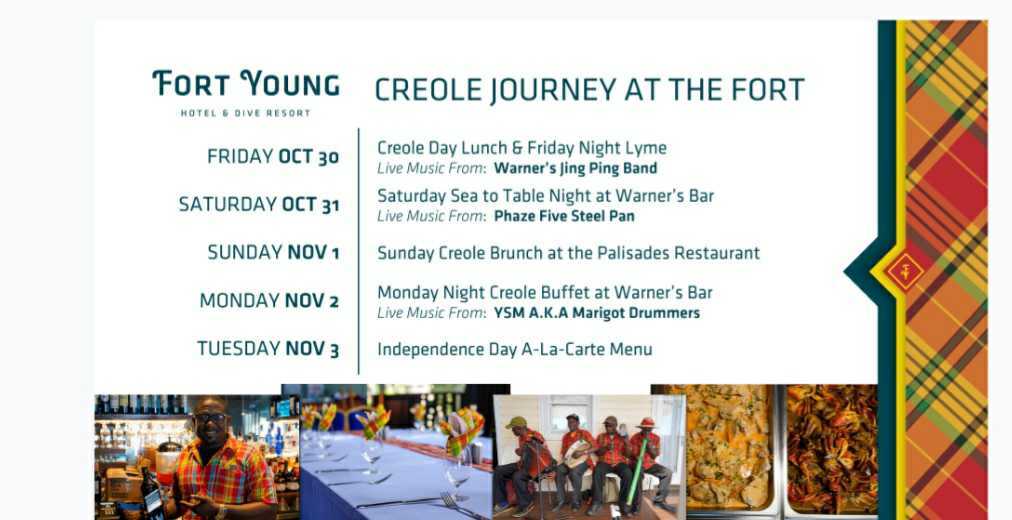 Fort Young Hotel Creole Season Menu