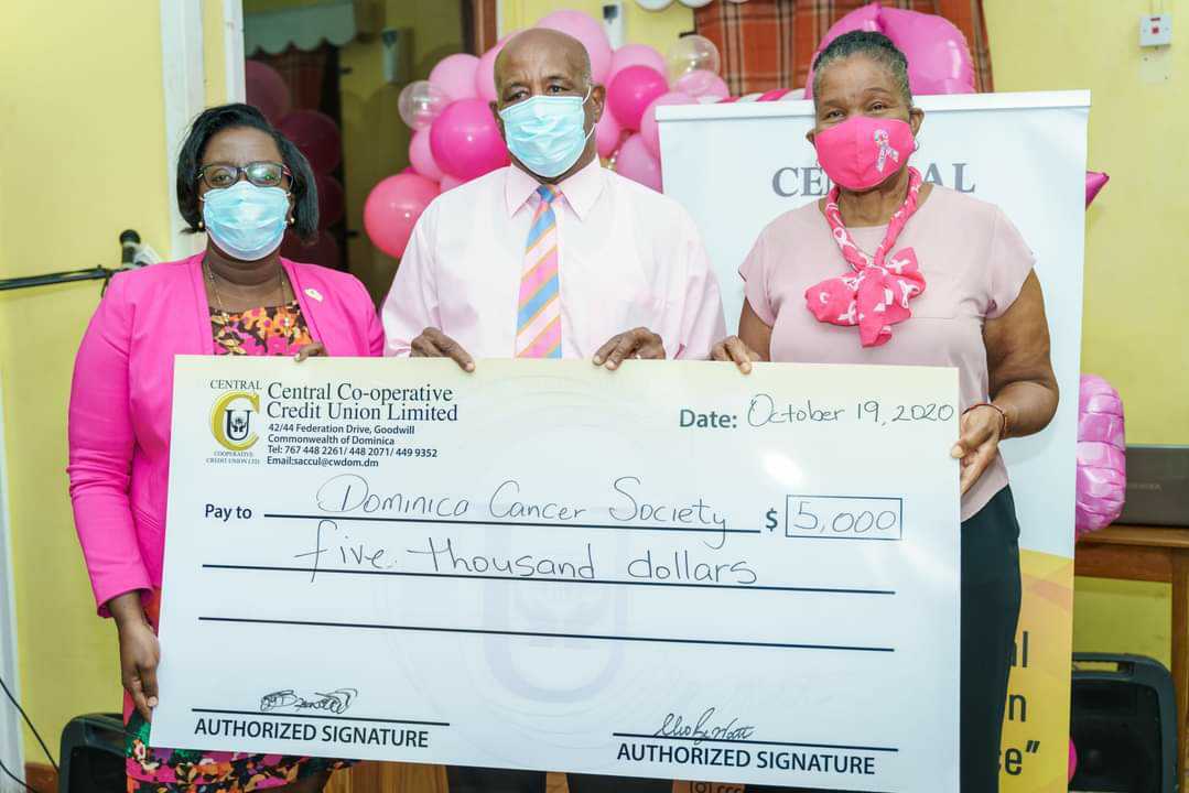  CCCUL Donates To Dominica Cancer Society