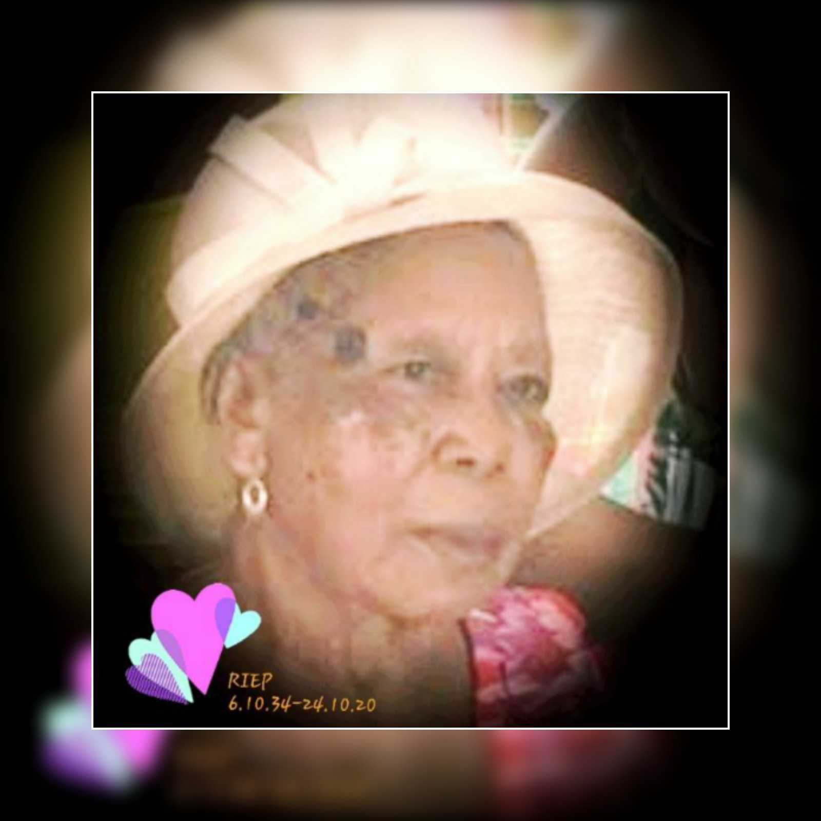 Death announcement of 86 year old Theresa Evantina Cuffy Fontaine of Hagleigh Grand Bay