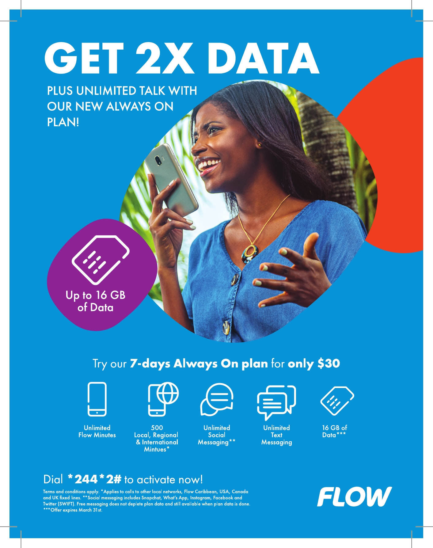 Big Talk. Big Data. Big Savings! Flow offers more value with new and improved prepaid combo plans