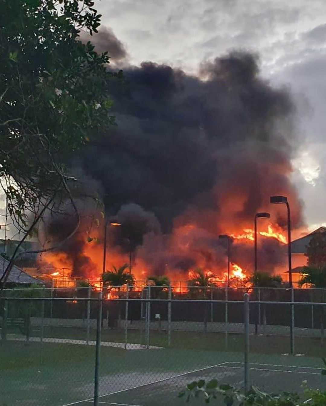 Fire at the Crane Hotel in Barbados