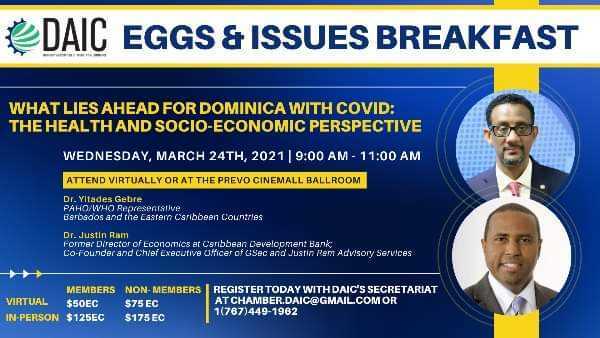  DAIC Hosts Breakfast on What Lies Ahead for Dominica with COVID: The Health and Socio-Economic Perspective   