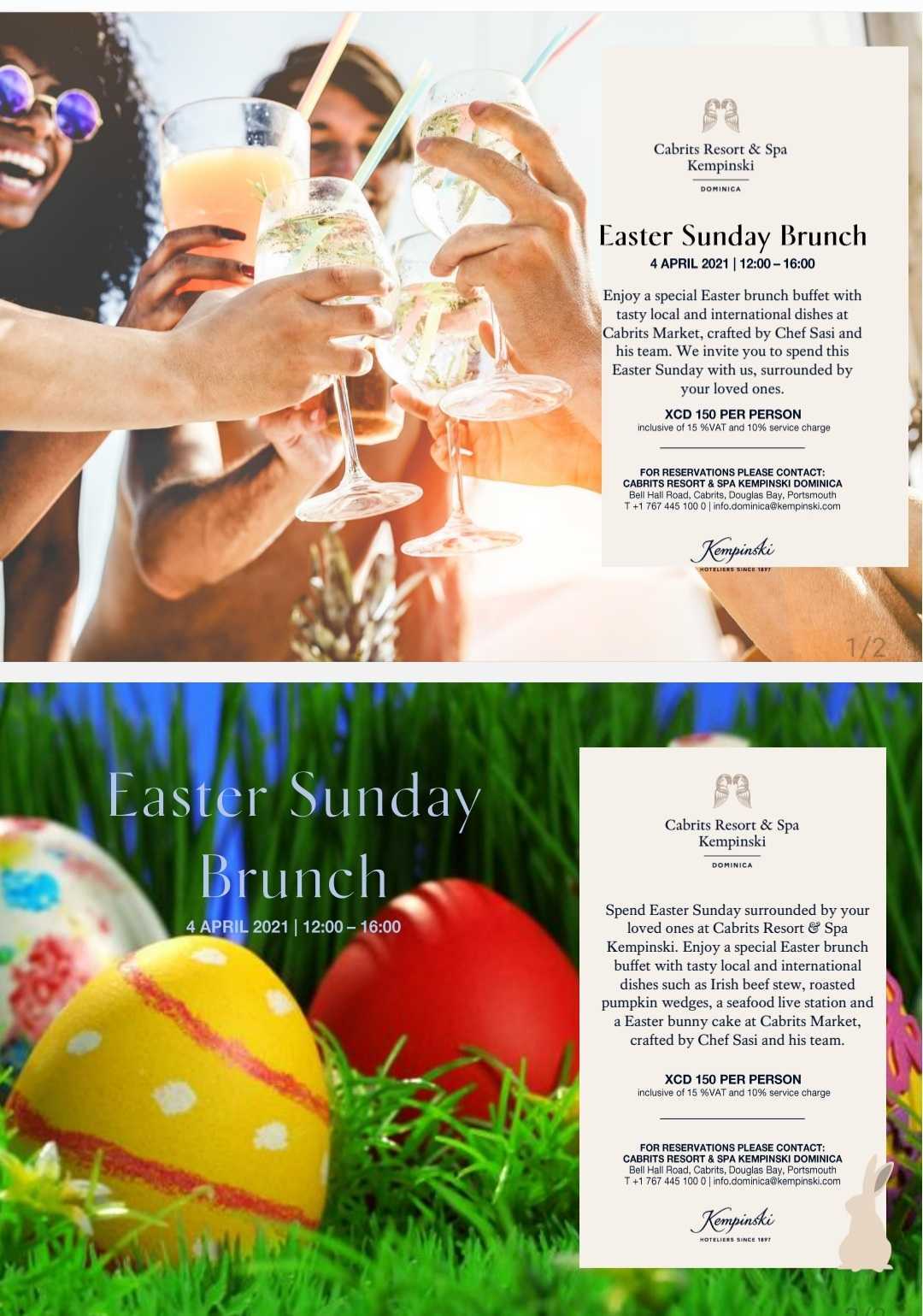Cabrit Resort & Spa Kempinski Easter Sunday Brunch