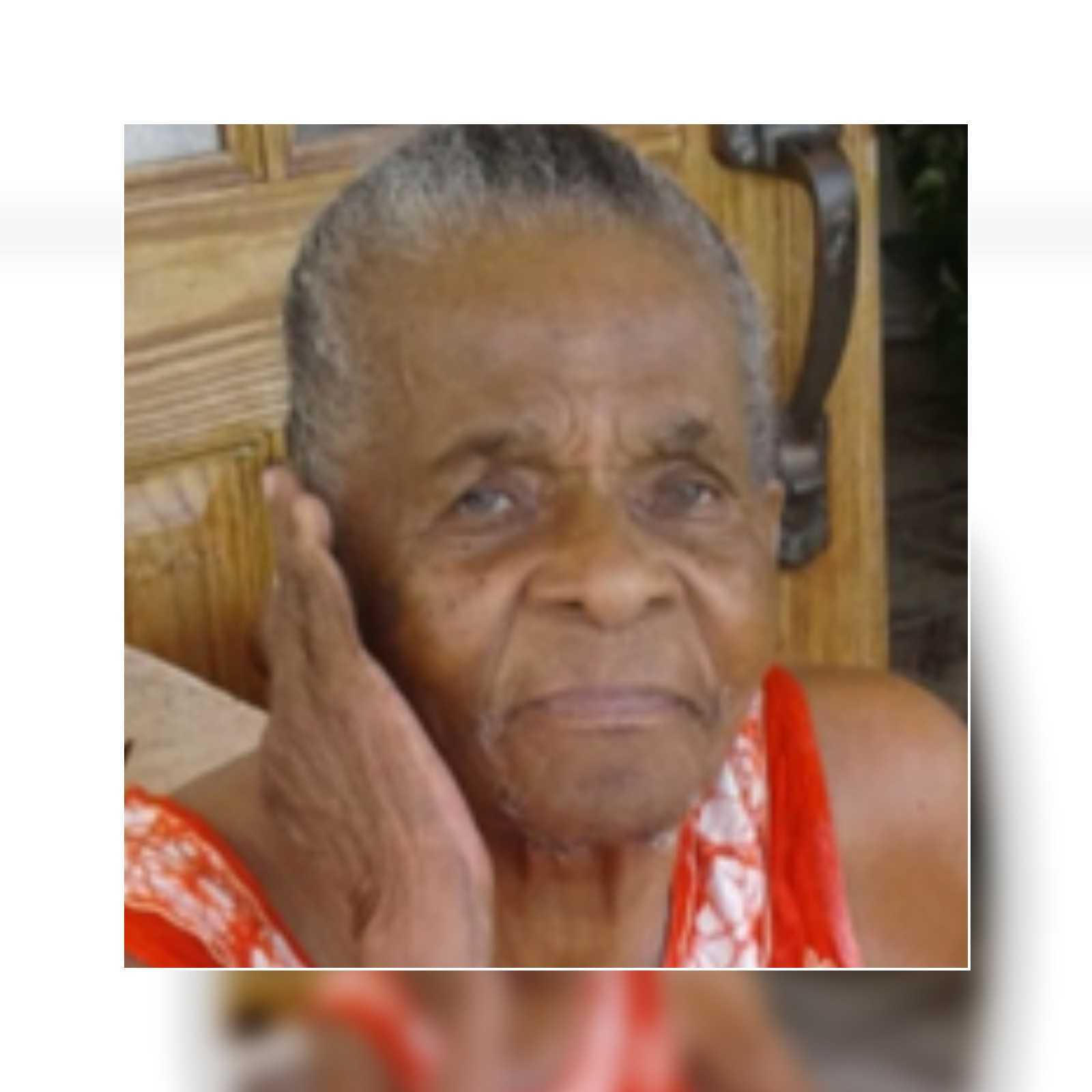  Death announcement of 85 year old Phillipa Darroux better known as Mona of Pointe Michel