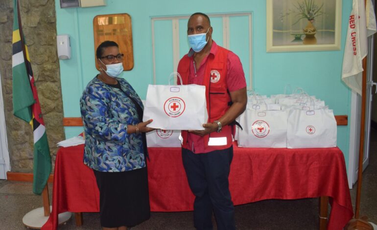The Dominica Red Cross Donates First Aid Kits and Hygiene Supplies to 130 institutions around the island