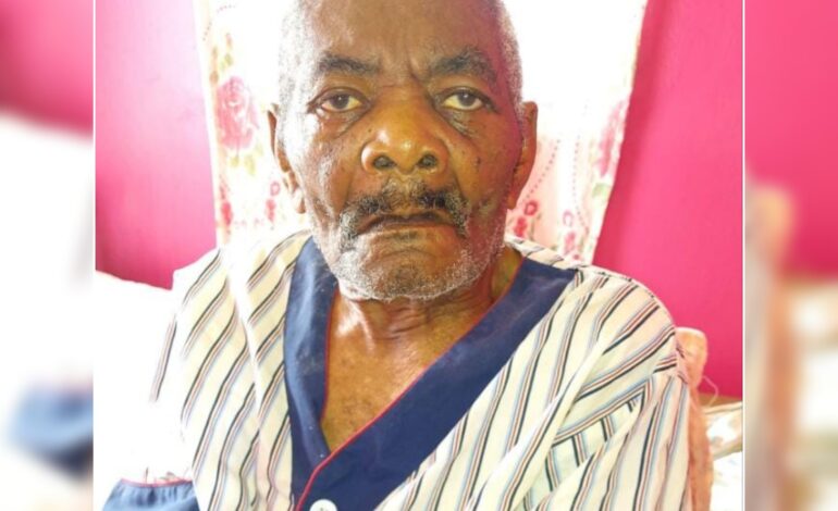 Death Announcement of 92 years old Augustin Fergatty John better known as Forgotty Joseph or Bello of Thibaud residing in Belle- Maniere, Paix- Bouche
