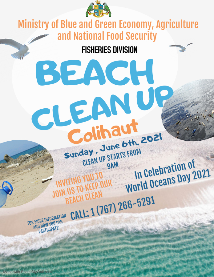 Colihaut Beach Clean Up activity organized as part of World Oceans Day ...