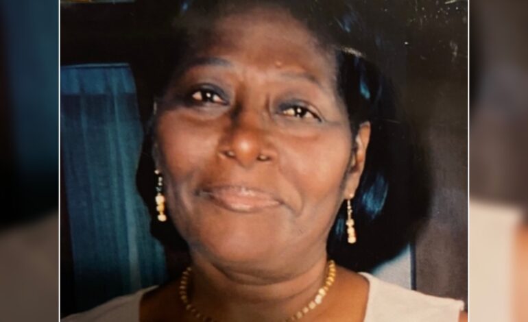 Death announcement of 77 year old Elaine Brown Baptiste, formerly of Willies Village, who lived in Dominica but last resided in Chicago.