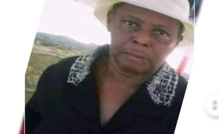 Death Announcement of 66-year-old Helen Theodore Joseph better known as Mamo of Bense who resided at Wesley. 