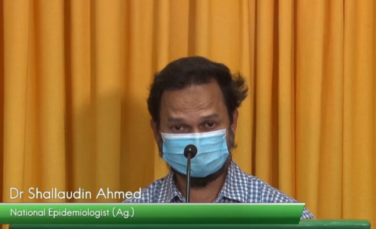 One new covid-19 related death – Dr. Ahmed reiterates the need for vaccinations to prevent an increase of severe cases 