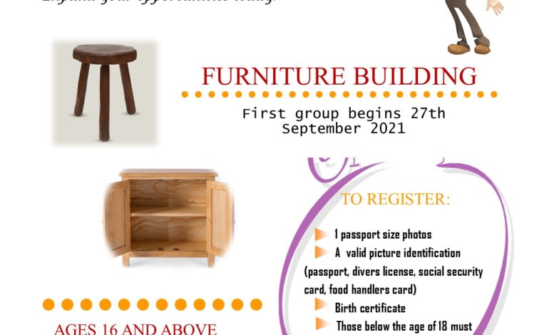  Furniture Building Course at CALLS