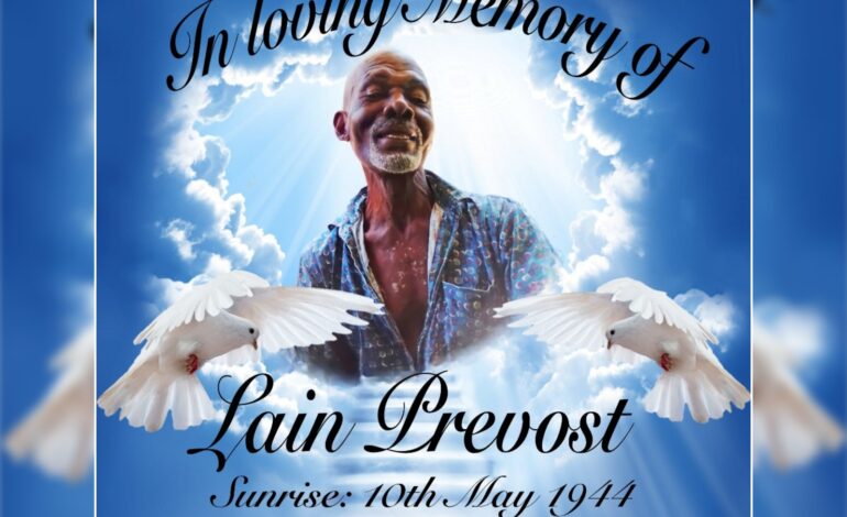 Death Announcement of Lain Orman Prevost better known as Father Board, Father Lain & Twisty Age 77 of Wesley
