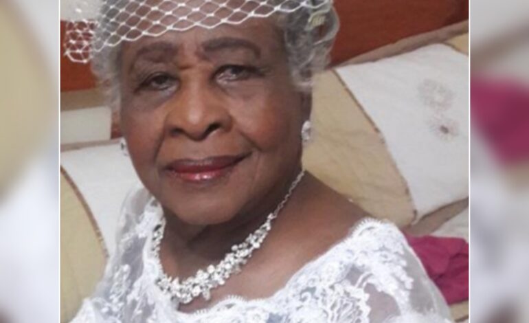 Death Announcement of 86 year old Alexandrina Inez Birmingham Joseph better known as Zazan of St Joseph