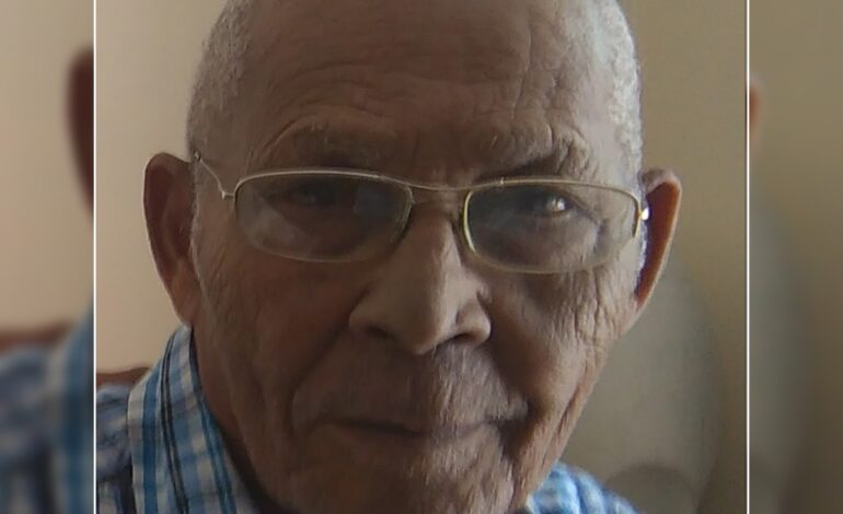  Death Announcement of 93 year old Mr. Peter Scott Raphael of Petite Savanne, who resided in Sibouli, Massacre.