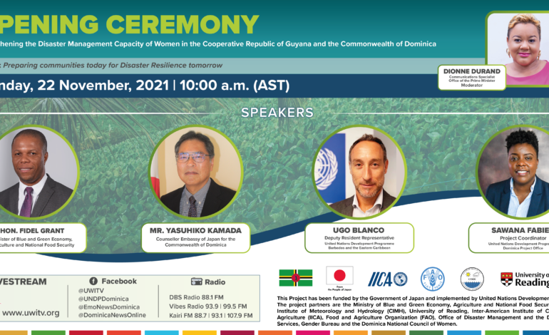 UNDP/Guy-Dom Project – Opening Ceremony – Monday, November 22nd, 2021 (10:00 am)