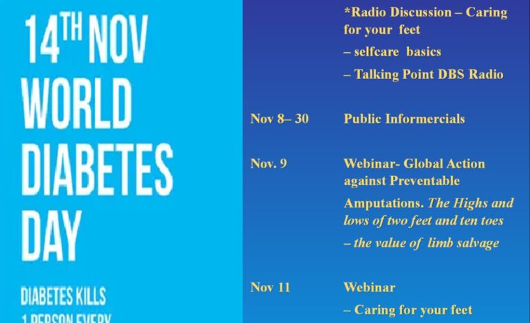 Dominica Diabetes Association Observes World Diabetes Day, welcomes you to join in virtual events