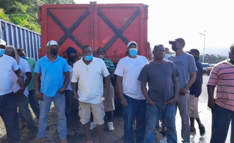 Local truckers take a stand – Demand for increased jobs and equality with foreign contractors