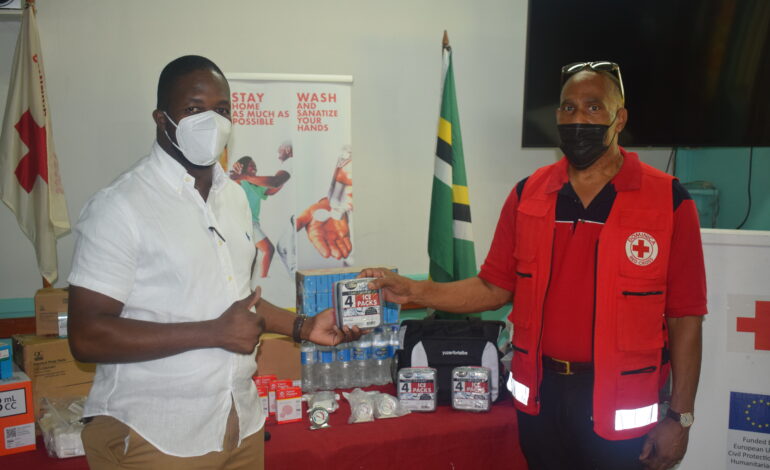 The Dominica Red Cross Society Donates Medical Supplies to the National COVID-19 Vaccination Unit