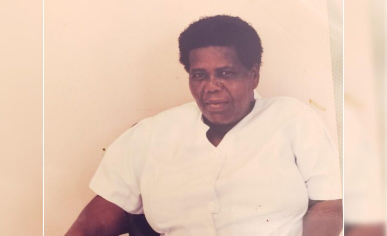 Death Announcement of 78 year old Julia Esther Joseph commonly known as Nurse Alie of Boetica who resided at Cotton Hill Portsmouth