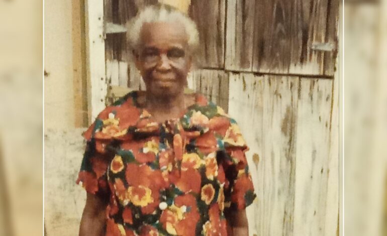 Death Announcement of 95 year old Mary Millicent Cuffy of  Grand Fond who reside at Jimmit