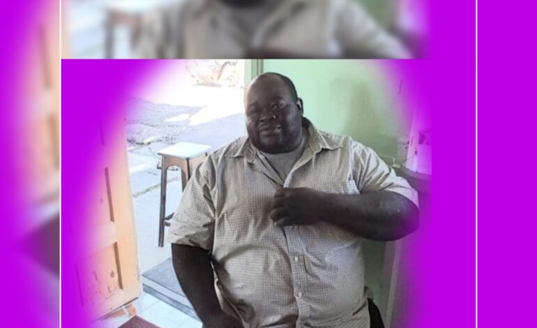 Death Announcement of 38 year old Gilbert Phillip Alexander  also known as Fat boy or Pumba of Gutter Village.
