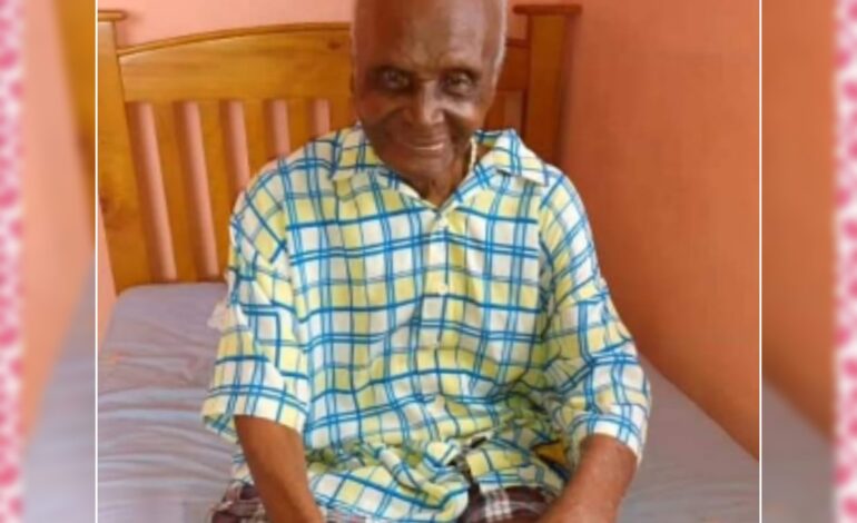 Death Announcement of 103 year old Wallis Mitchel Matthew better known as Disho or Misho of Penville
