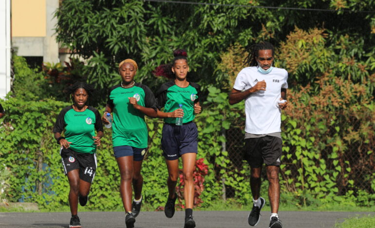Training Continues for the Senior Women’s Team ahead of CONCACAF Qualifying games in Guyana