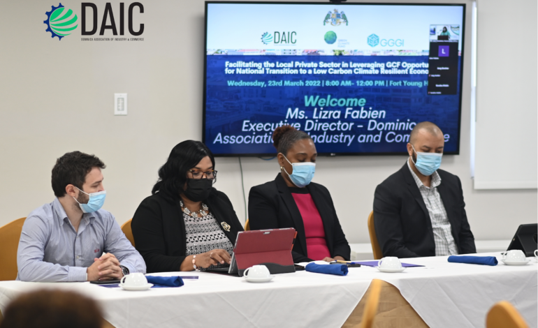 DAIC and the Government of Dominica hosted a Green Climate Fund Forum for the Private Sector