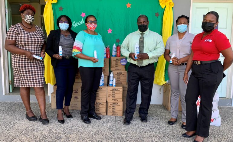  Fine Foods Inc makes donations to Schools on Dominica. 