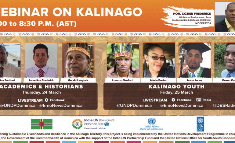  Webinar on Kalinago is set to begin on Thursday 24th March 2022